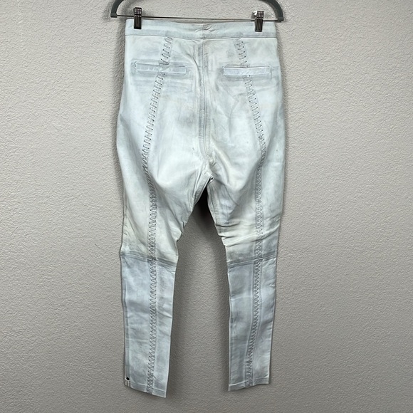NWT One Teaspoon Leather Distressed Grunge Dirty Stitched Pants Western Sz S - Picture 4 of 13